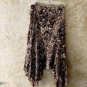 Dana Buchman Leopard Print Summer Skirt/size16